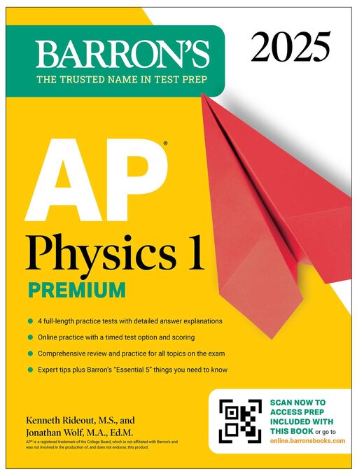 Title details for AP Physics 1 Premium, 2025 by Barron's Educational Series - Available